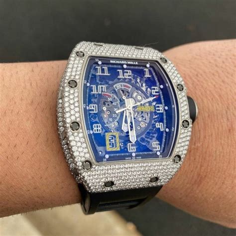 richard mille iced ot|richard mille watch price original.